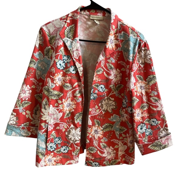 Appleseed's Jackets & Blazers - Appleseed’s Floral Open Front Blazer Size M